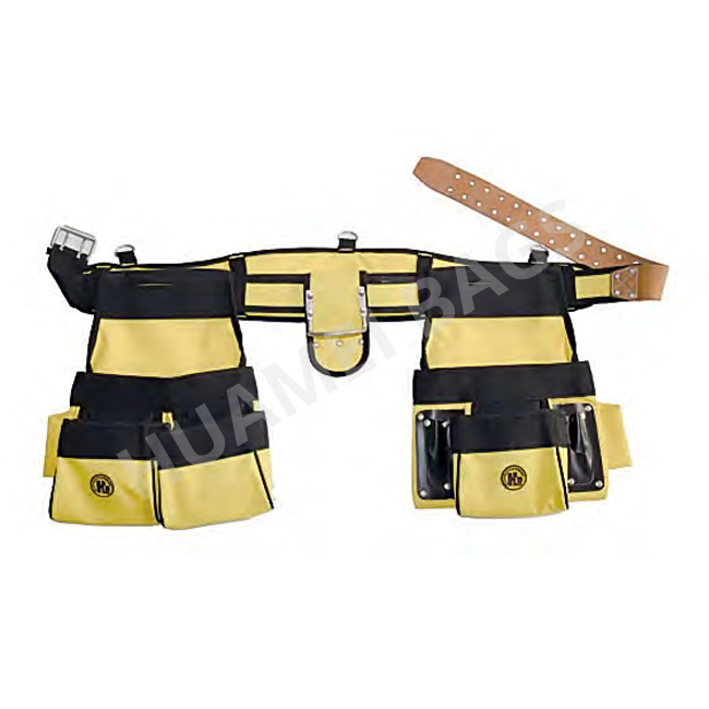 18 Pocket Tool Belt With Leather Strap