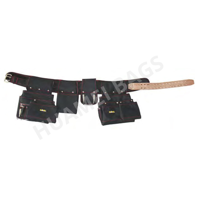 14 Pocket Tool Belt With Leather Strap
