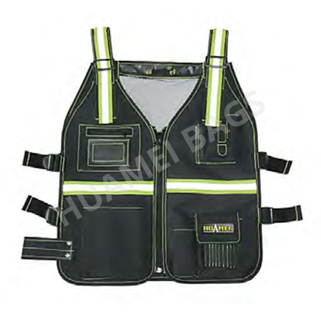 9 Pocket Tool Vest With Reflective Strip